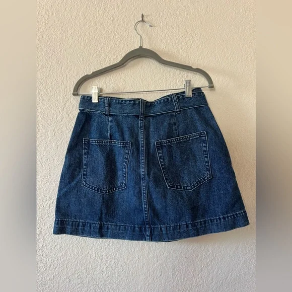 Free People Belted Jade Denim Skirt (NWT) - Picture 3 of 5